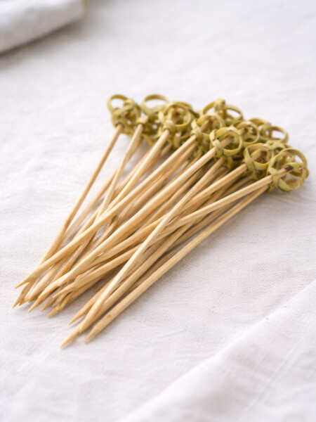 PINCHOS PARA COPETIN BAMBOO BEIGE