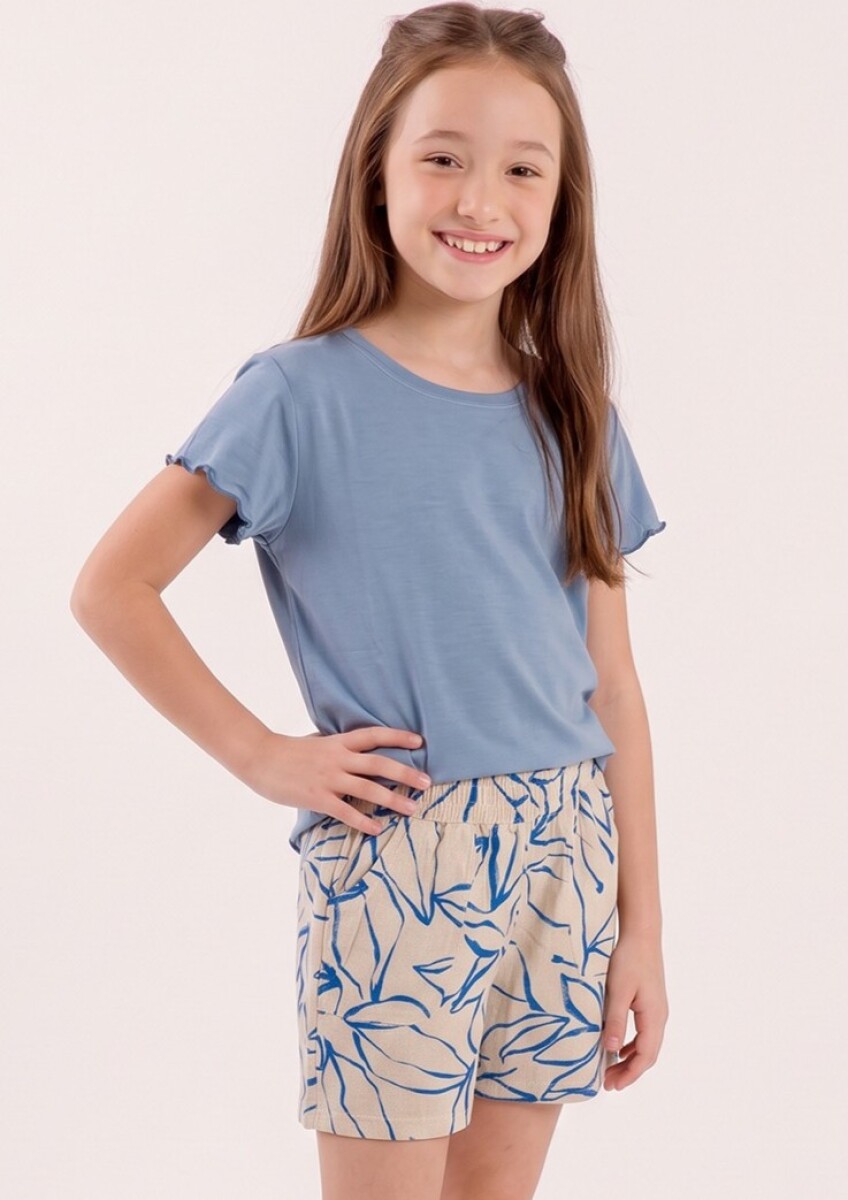 Conjunto de Pijama Infantil. - Estampa Azul 
