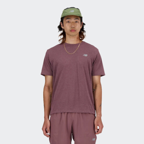 Remera New Balance Athletics Run Rojo