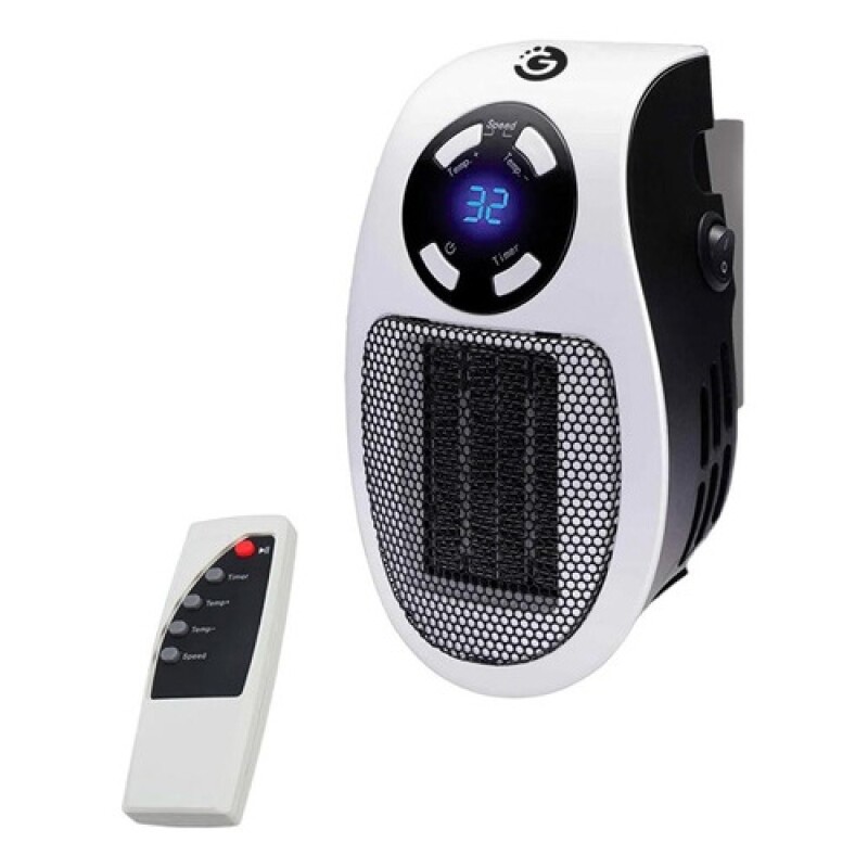 Calefactor Goldtech G-heat Pro con control remoto 500w Negro