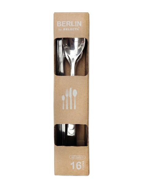 SET 16 PIEZAS CUBIERTOS ACERO INOX "BERLIN" SET 16 PIEZAS CUBIERTOS ACERO INOX "BERLIN"