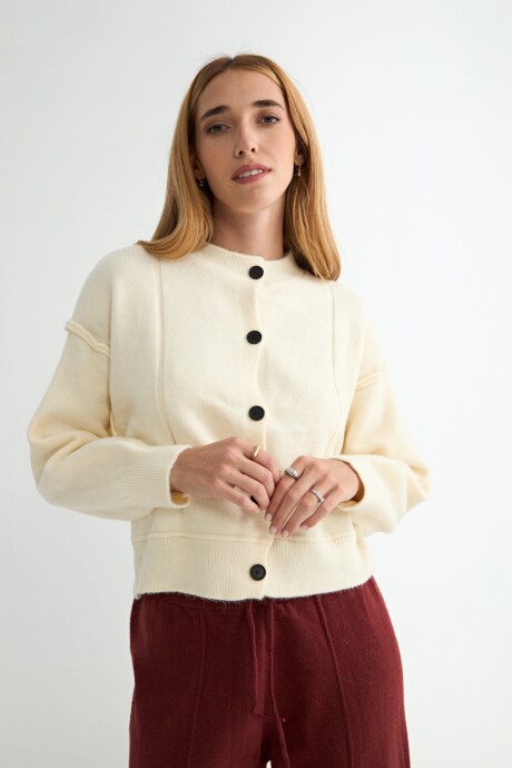 CARDIGAN CORDATA CRUDO