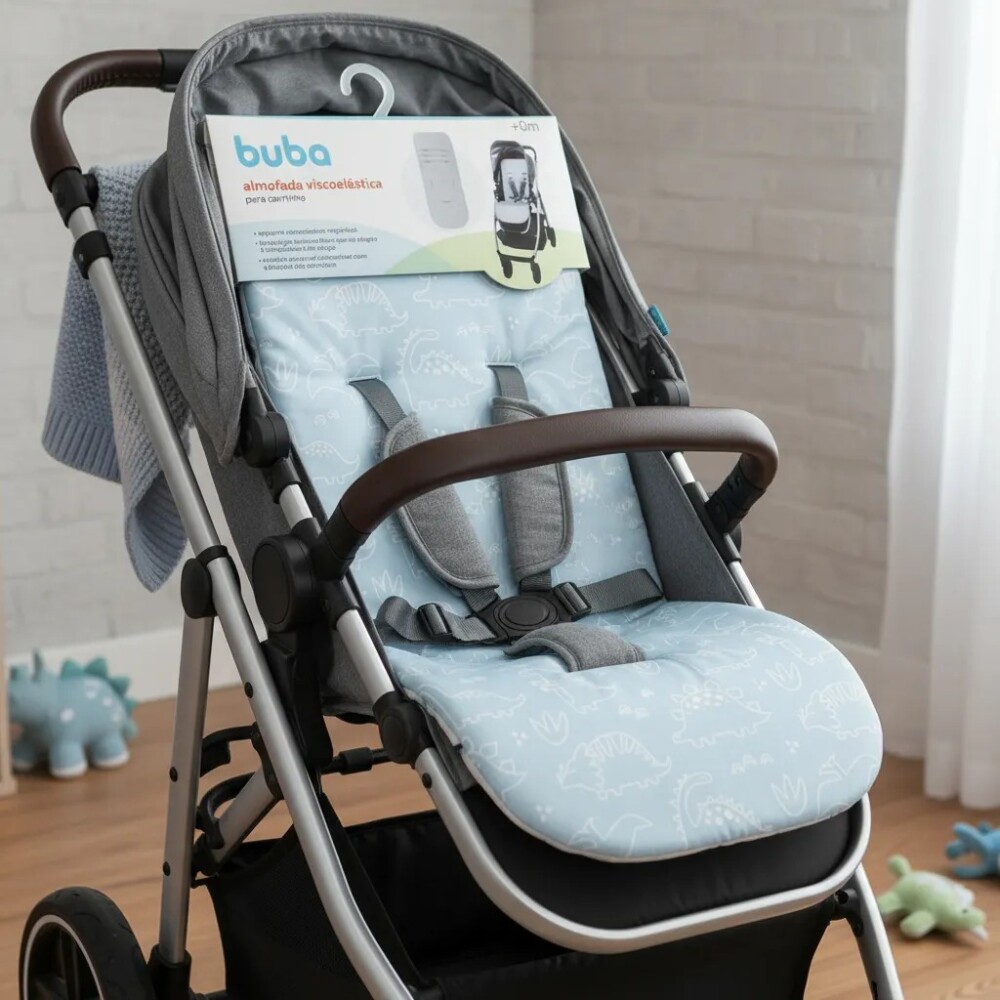 Colchon para coche universal BUBA celeste dinos