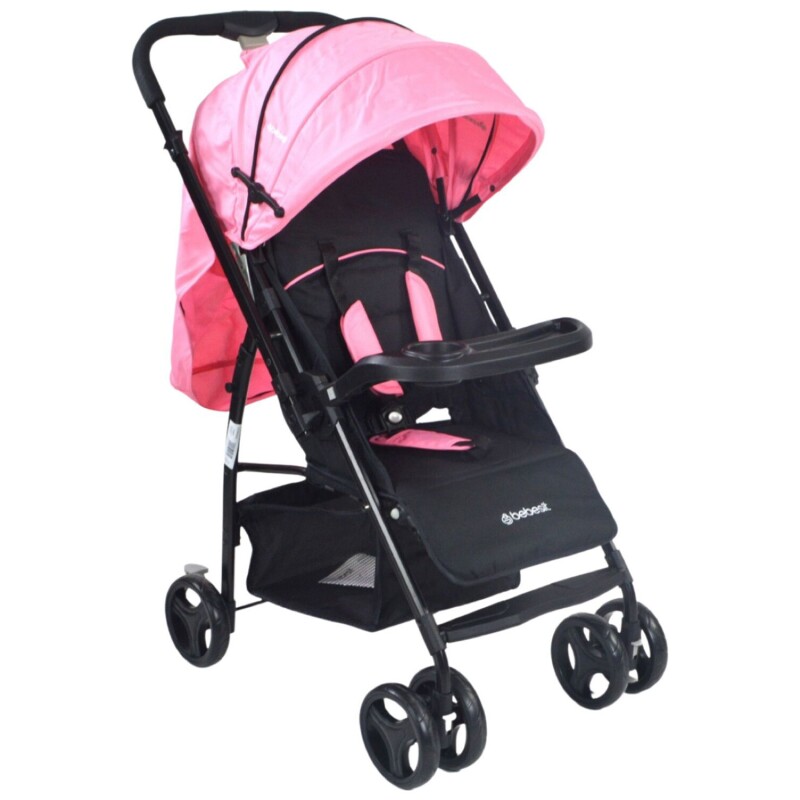 Coche de bebé Bebesit Go Lite con abatido completo tipo cuna Rosa chicle