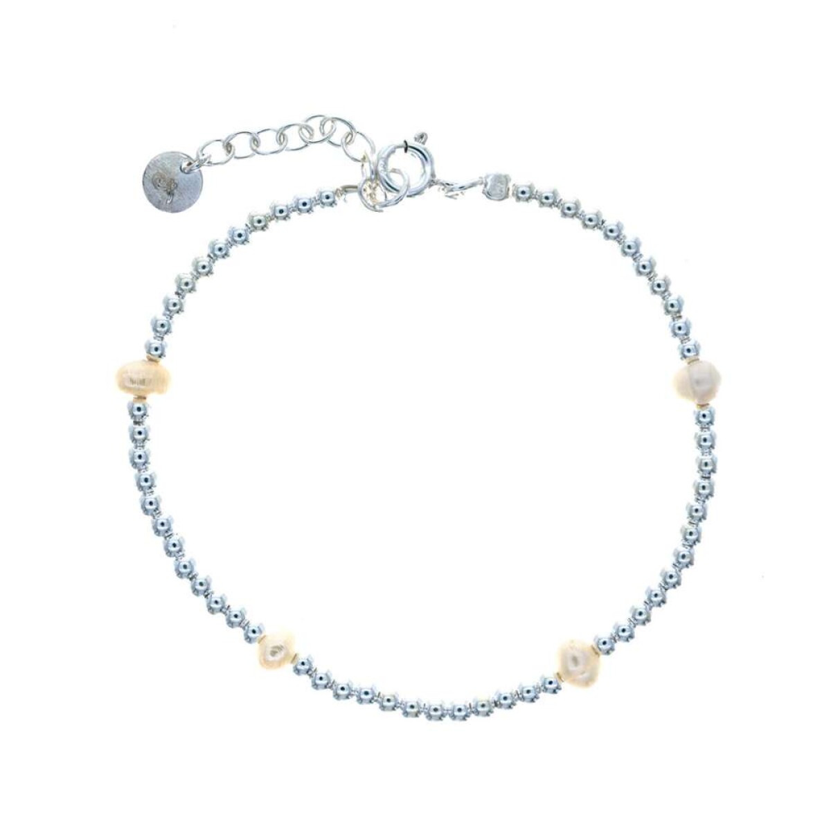 Pulsera De Plata 925 - Perlas De Rio 