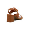Darkness Sandalia Casual Capellada Cuero Suela Sintetica Taco Bajo Marron Claro