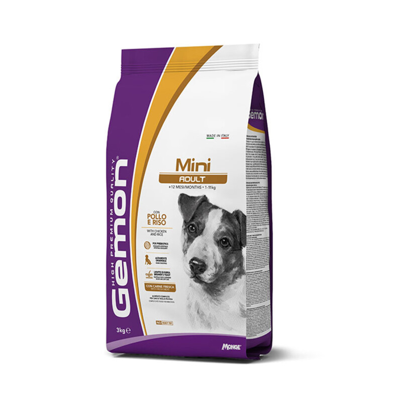 Gemon Mini Adulto con Pollo y Arroz 3kgs Gemon Mini Adulto con Pollo y Arroz 3kgs