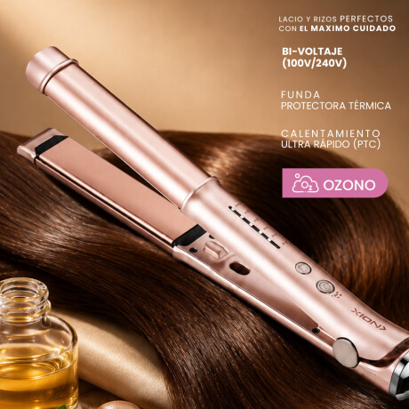plancha de pelo profesional 2 en 1: doble uso COLOR UNICO