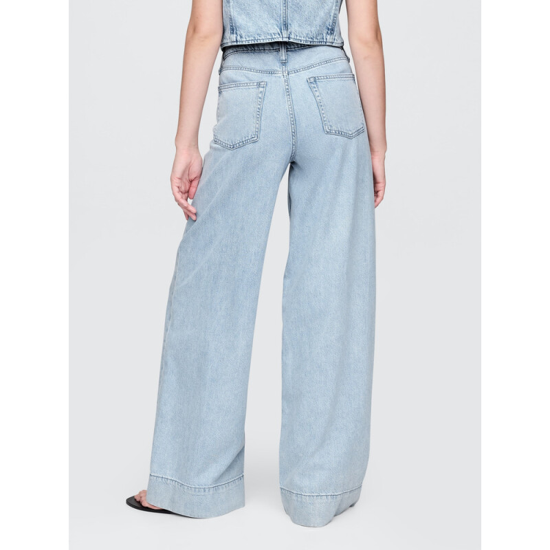 BAGGY MR TROUSER SEAMED LT ANDORA ACID LIGHT INDIGO 1