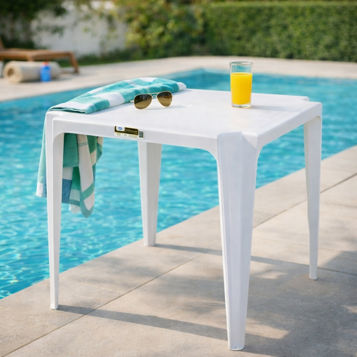 Mesa cuadrada 70 x 70 cm Bela Vista - Blanca 