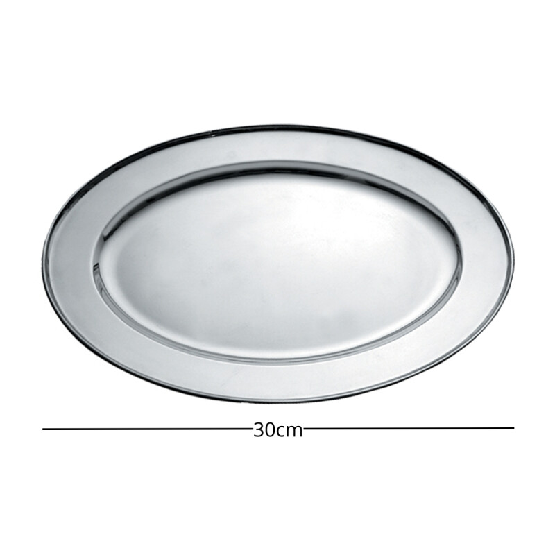 Fuente oval acero inoxidable 30 cms INOX