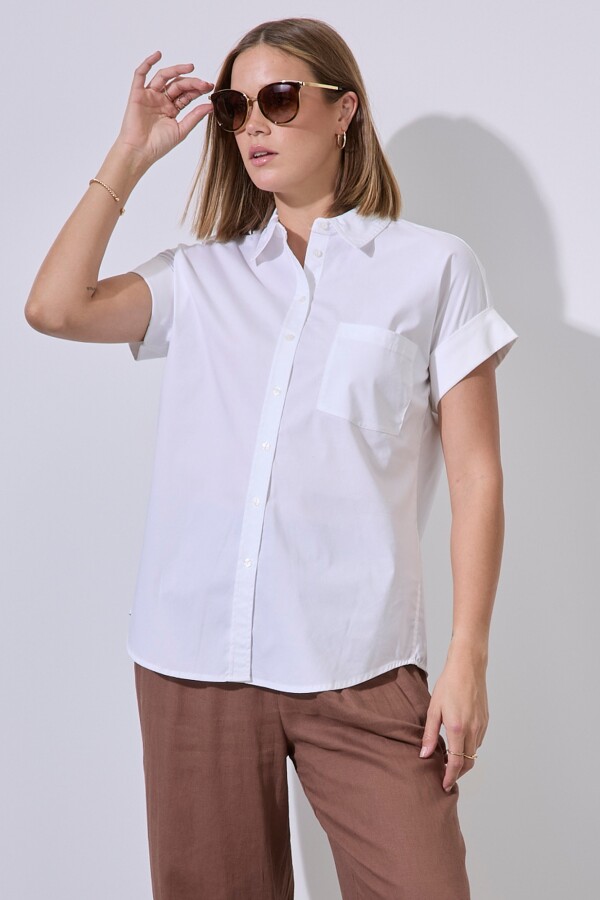 Camisa Algodon BLANCO