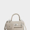 City Cartera City Efecto Croco - Blanco Crudo