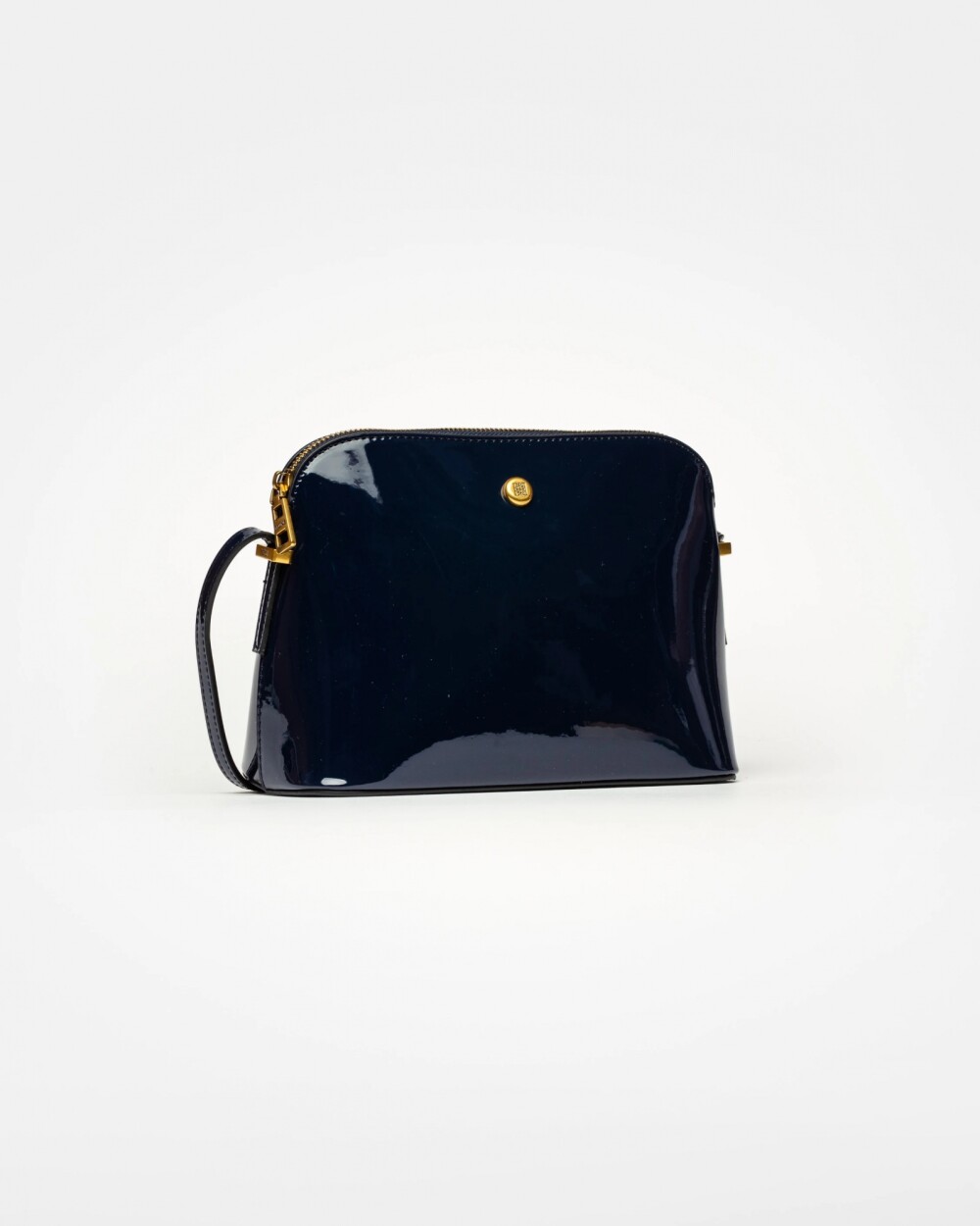 Bandolera Dyna en efecto charol Marine Blue