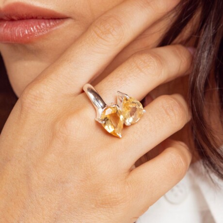Anillo Clavel Citrino - Plata 925 Anillo Clavel Citrino - Plata 925