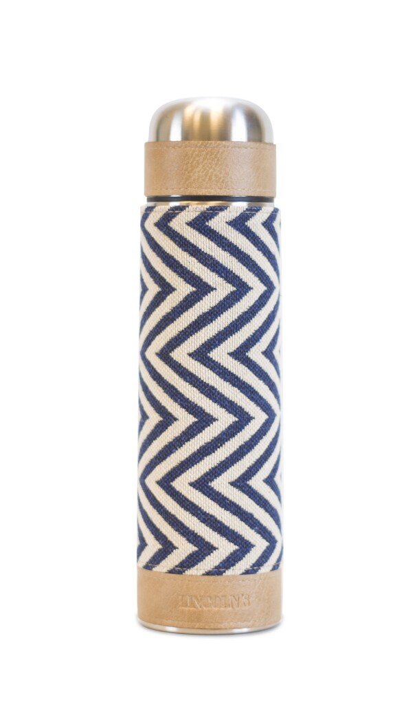 TERMO C/FAJA 1 LT. TAURO AZUL C/ ARENA TELAR ZIGZAG