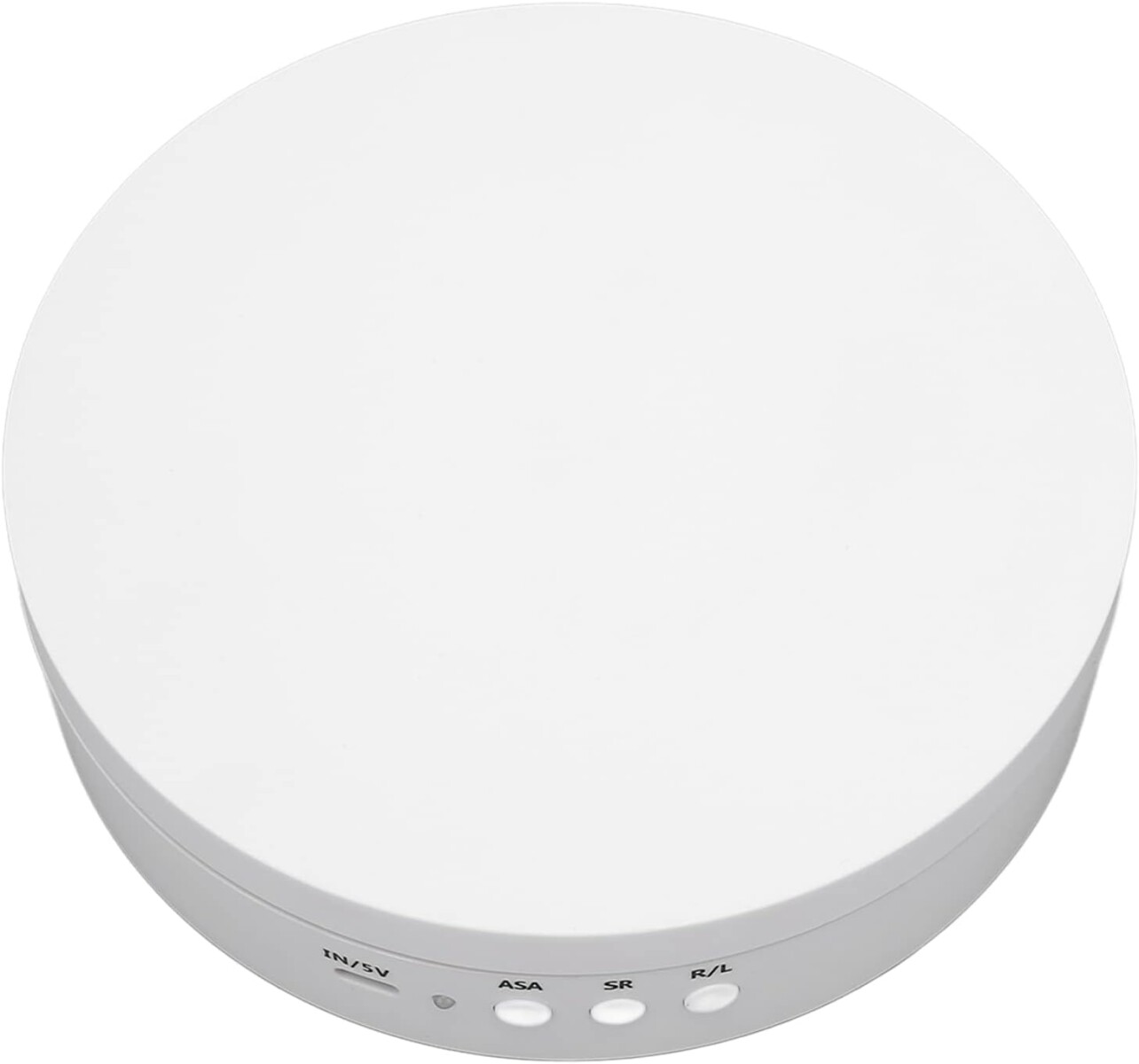 Exhibidor Base Giratorio Automatico Joyas Reloj Celular Y + - Color Blanco 