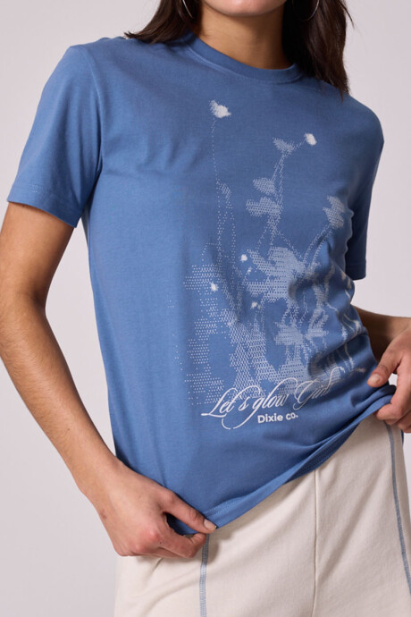 T-SHIRT CRUMI DIXIE Azul Piedra