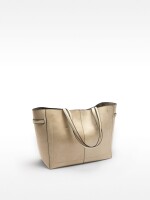 Bolso Shopper Efecto Craquelado crudo