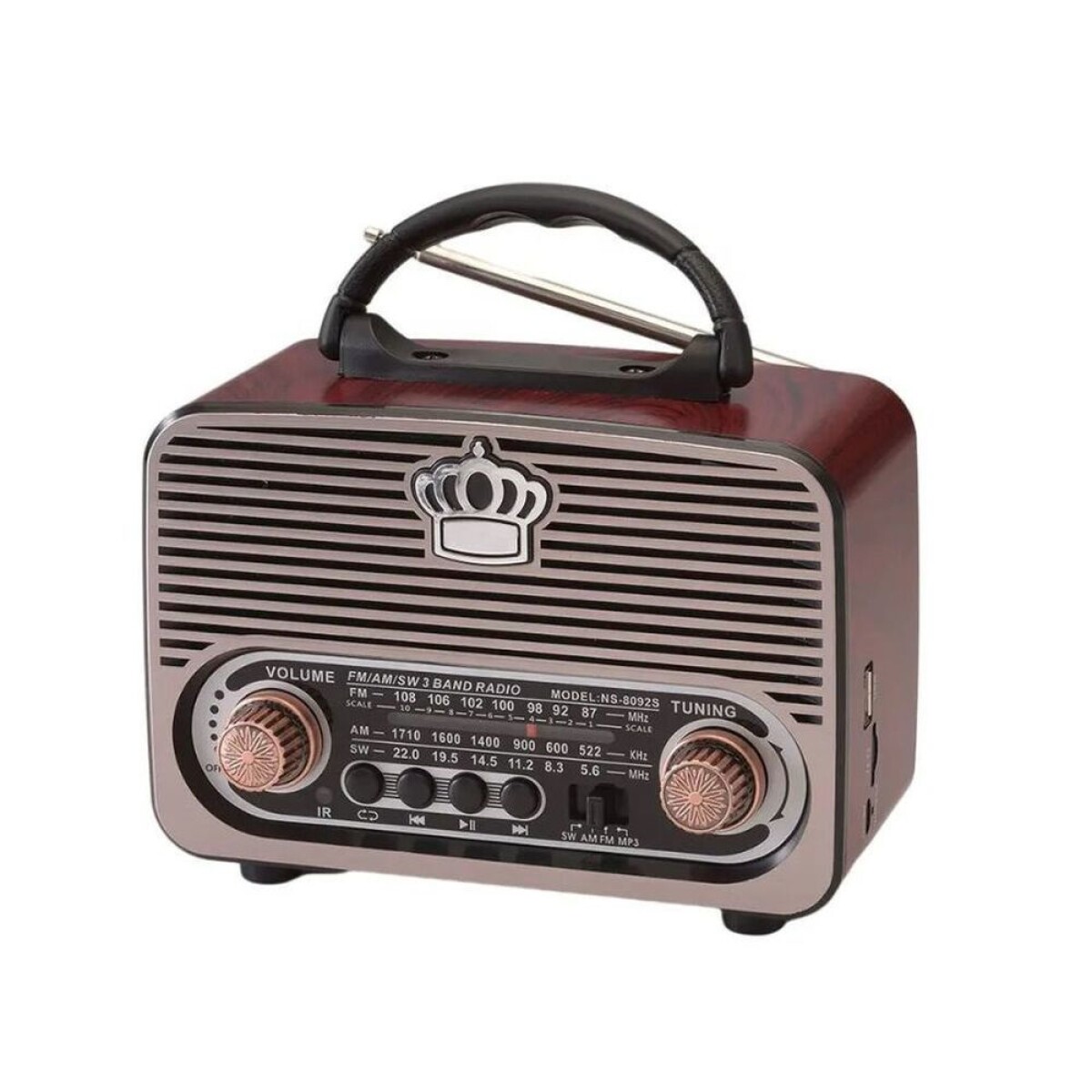 Radio Retro MK119BT Mediana Bluetooth Batería Recargable Ub 