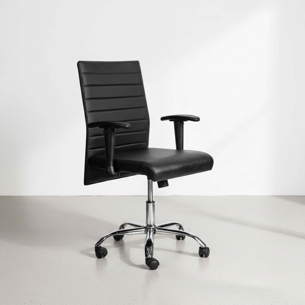 ASIENTO DE OFICINA - PU-Y-METAL NEGRO HY-537 