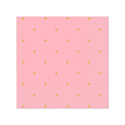 Servilleta Rosa Oro x20 Servilleta Rosa Oro x20