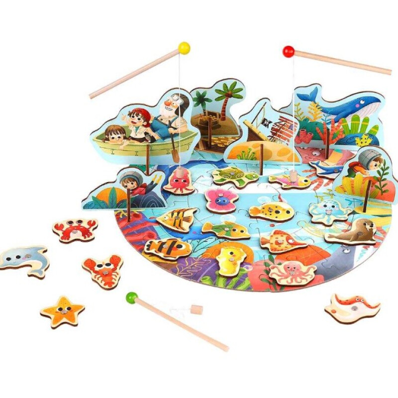 Juego de pesca y puzzle Juego De Pesca Y Puzzle