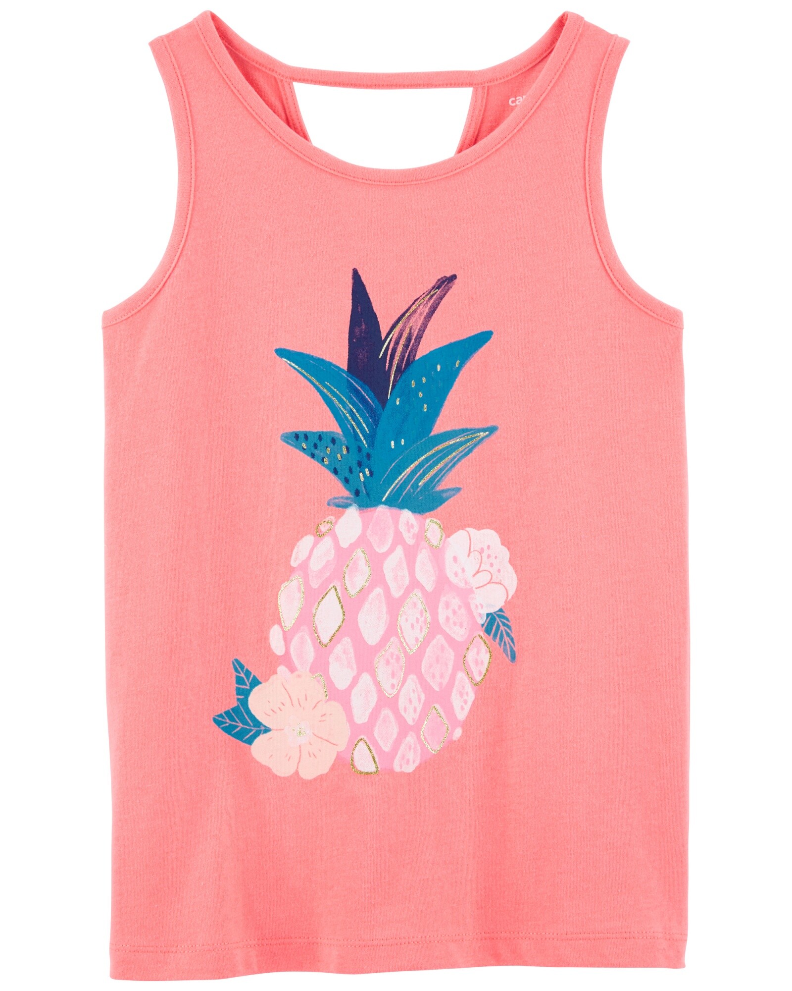 Musculosa de algodón estampa piña Sin color