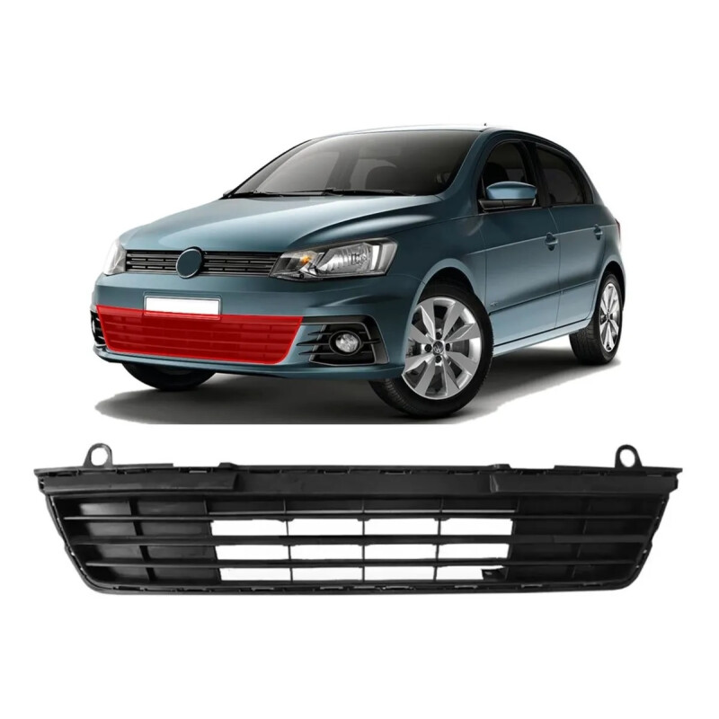 REJILLA DE PARAGOLPE CENTRAL GOL G7 16/18 (NEGRA) Rejilla De Paragolpe Central Gol G7 16/18 (negra)