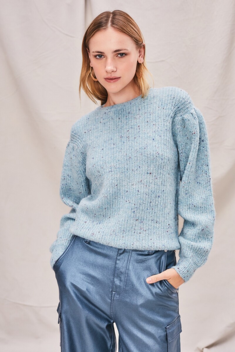 Sweater Lurex Turquesa