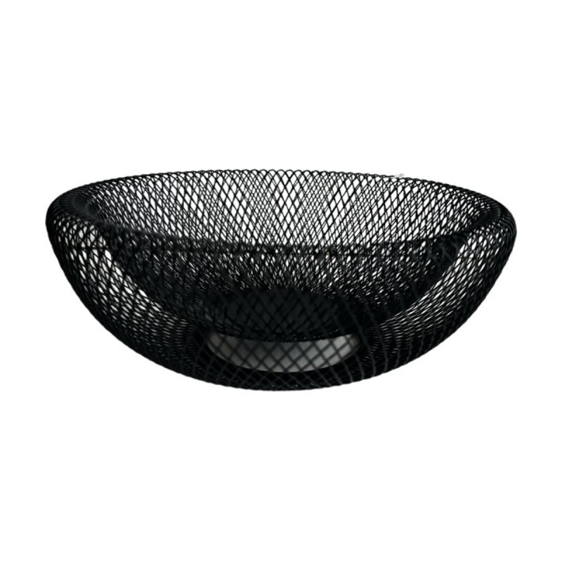 Frutero de rejilla doble pared D25x10,5cm NEGRO