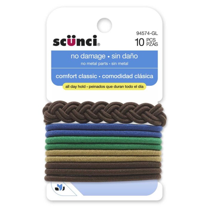 SCUNCI ELÁSTICOS GRANDES SURTIDO COLOR B única