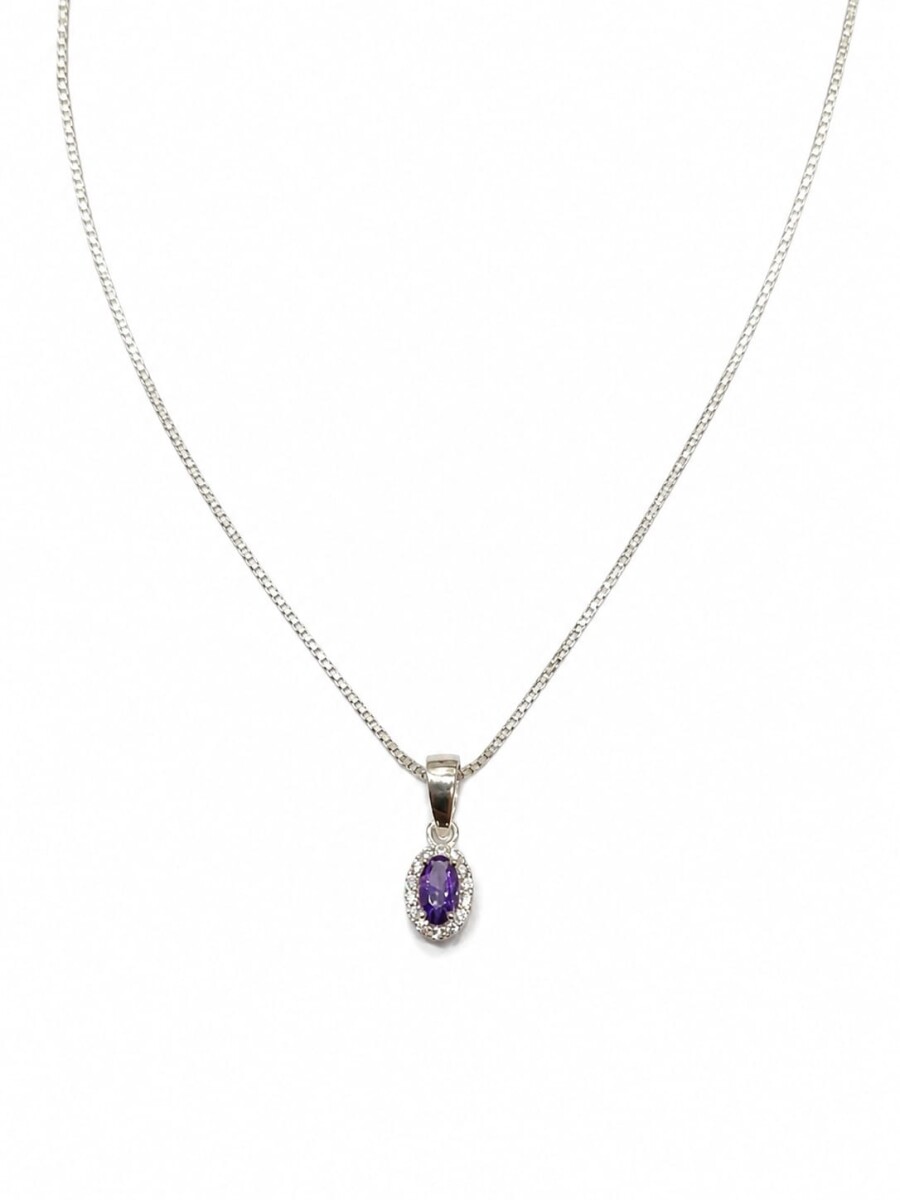Cadena y colgante con Amatista 
