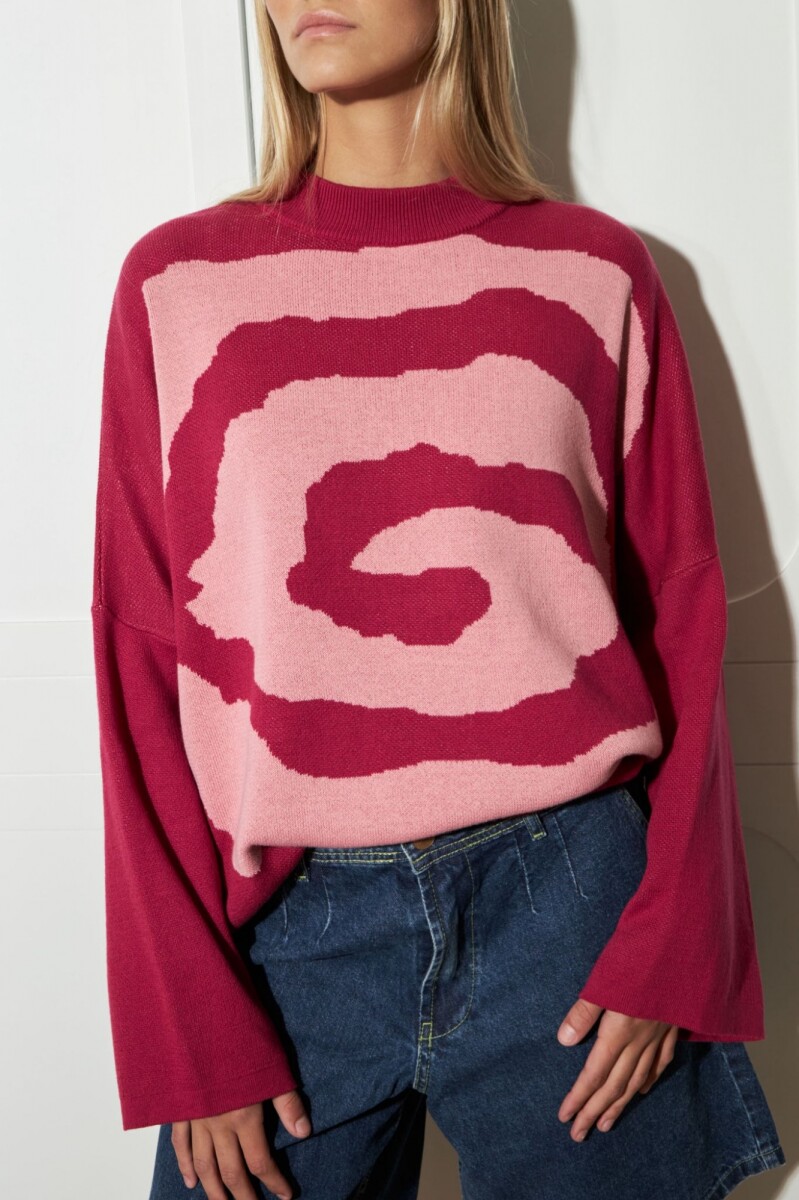 Sweater Espiral - Rosa 