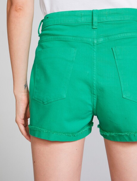 SHORT BÁSICO CINTURA ALTA VERDE