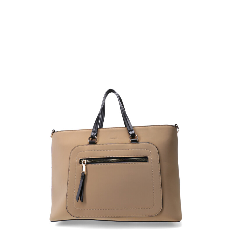 Cartera MissCarol Huari estilo bolso Beige