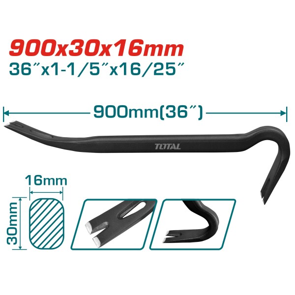 U¥A ACERO FORJADA 90CM TOTAL INDUSTR U¥A ACERO FORJADA 90CM TOTAL INDUSTR