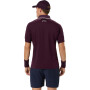 Polos Tenis Match Jacquard Polo SS Top Hombre Dark Aubergine