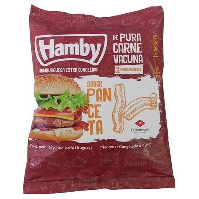 HAMBURGUESA PANCETA HAMBY X2 HAMBURGUESA PANCETA HAMBY X2