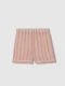 Pijama Corto Con Rayas Bicolor Nude