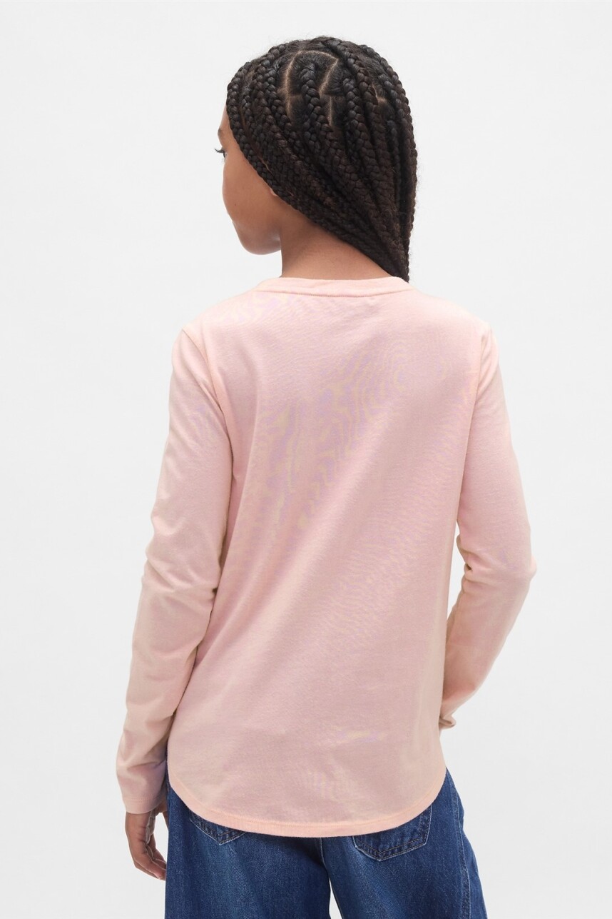 Remera Lentejuelas Niña Pure Pink