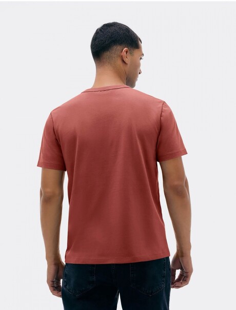 CAMISETA MANGA CORTA CON ESTAMPA ROJO