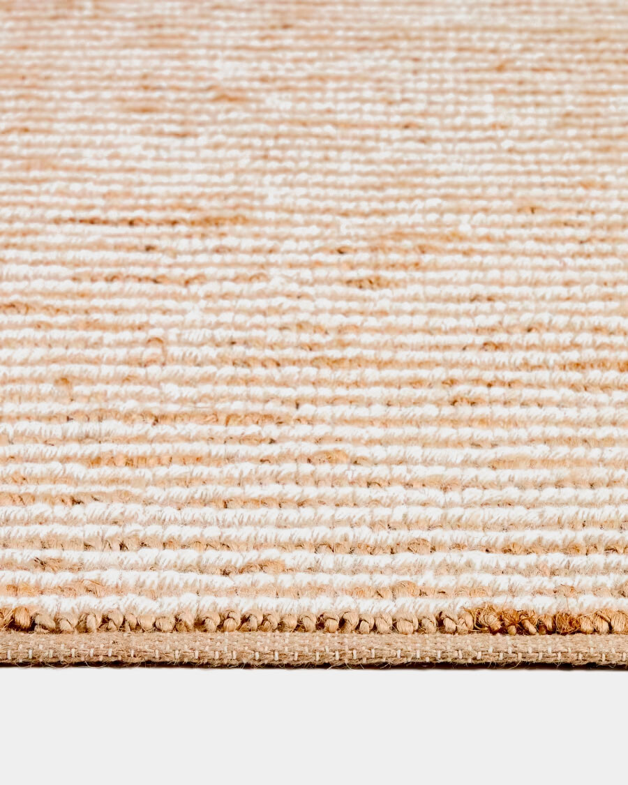 Alfombra Derule de yute y lana beige 200 x 300 cmv Alfombra Derule de yute y lana beige 200 x 300 cmv