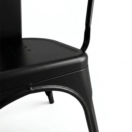 Silla Tolix Fade To Black Metálica Reposabrazo Negro