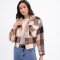 Sobrecamisa a cuadros Rose beige