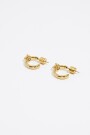 PENDIENTES ARO TEXTURA Y CRIST Oro