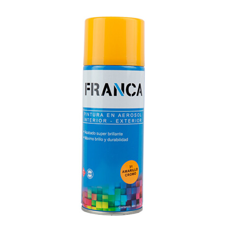 ESMALTE AEROSOL 400ML AMARILLO CROMO REF.31 FRANCA ++ N/a