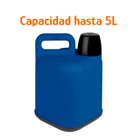 Bidón Térmico 5L Frio/Calor Tapa Manija Reforzada Portátil Azul