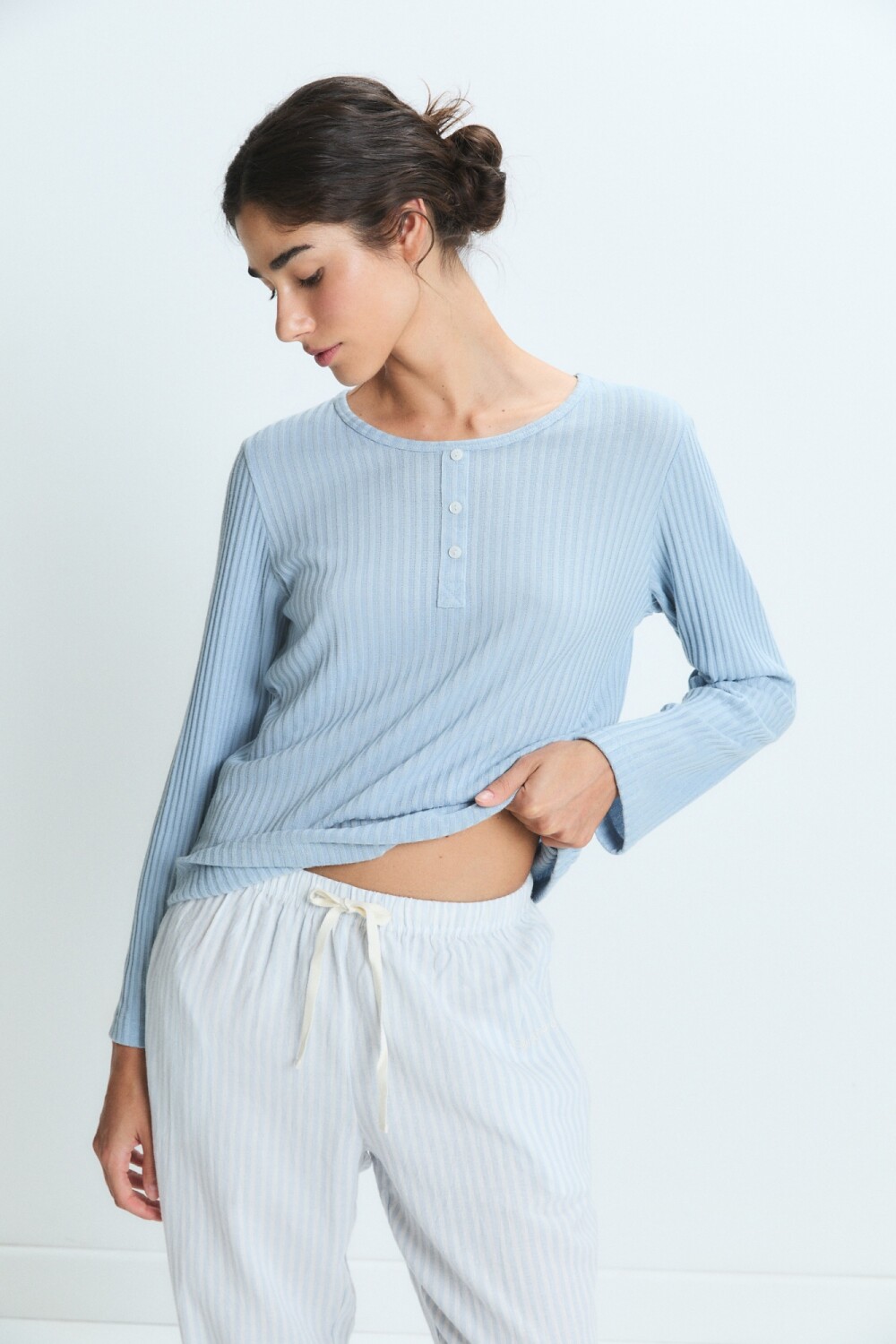 PIJAMA STEEL Celeste