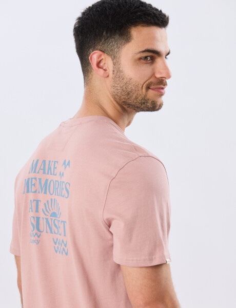 REMERA ESTAMPADA DE ALGODÓN Rosa